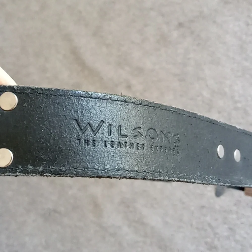 Wilson's American Brindle Southwest Style Black Leather Belt